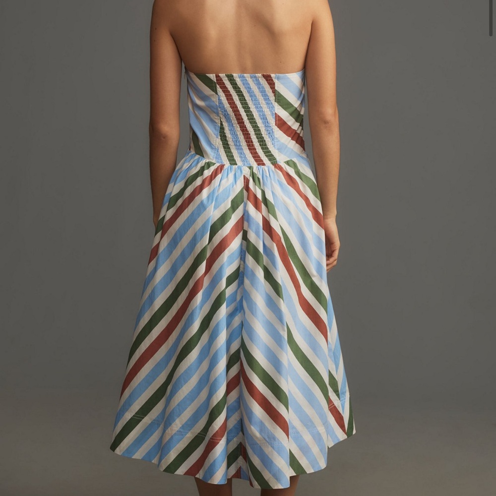 ANTHROPOLOGIE Maeve Cotton Halter Midi Sundress
